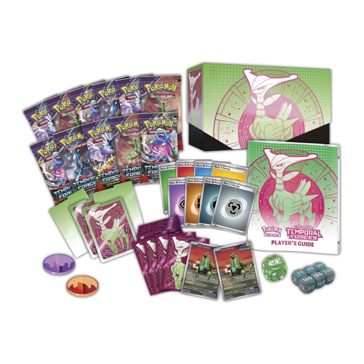 Scarlet & Violet-Temporal Forces  Center Elite Trainer Box (Iron Leaves)